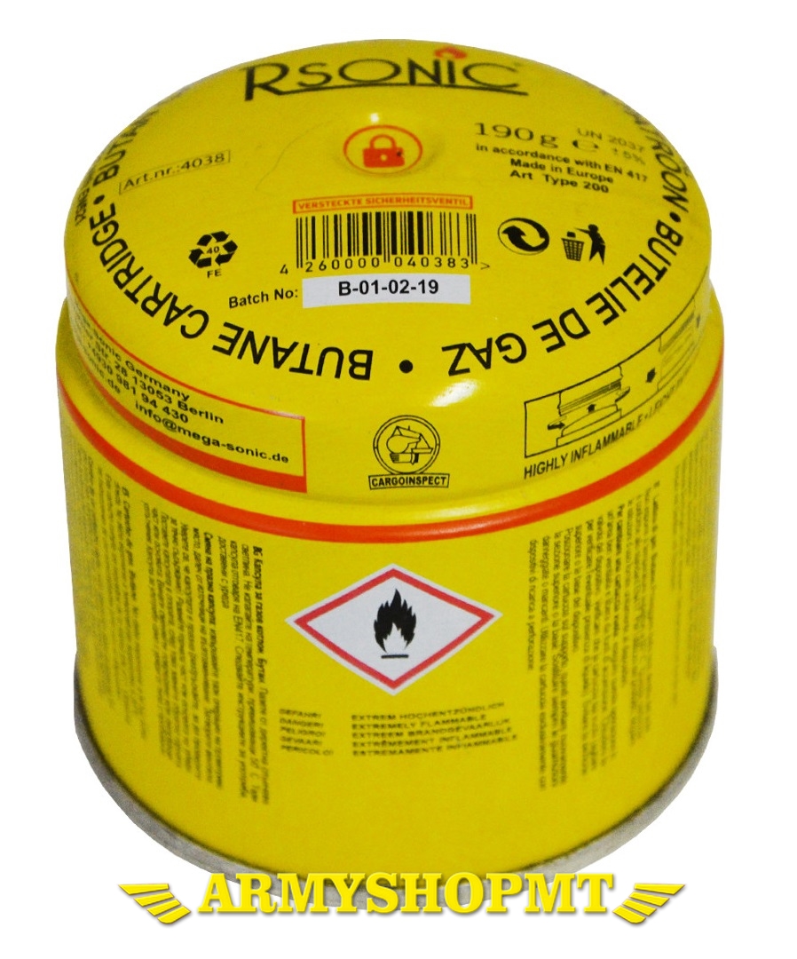Butánová kartuša RSONIC 190 g