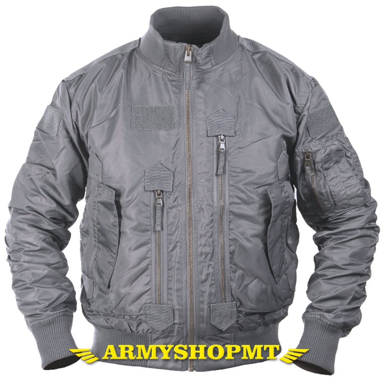 Bunda MIL-TEC US TACTICAL bomber-sivá
