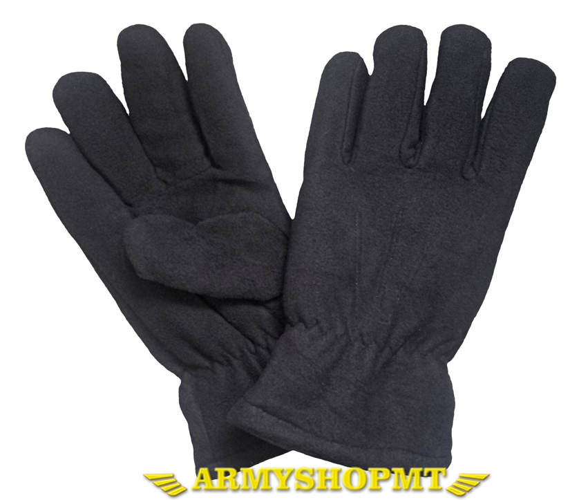 Rukavice fleece-čierne