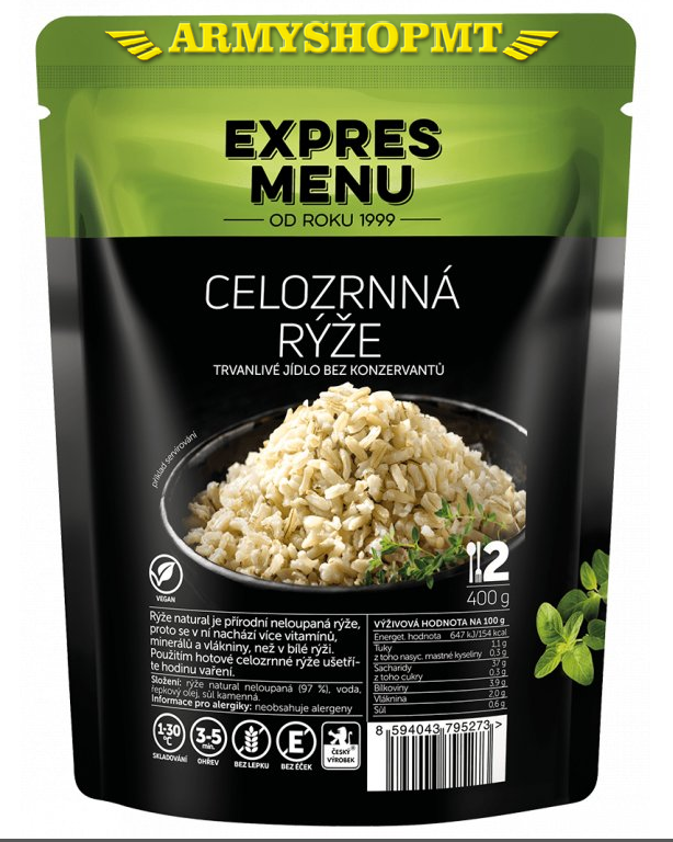 Hotové jedlo EXPRES MENU-Celozrnná ryža 
