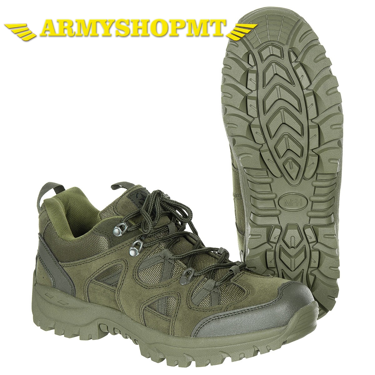 Topánky MFH TACTICAL LOW-olivové