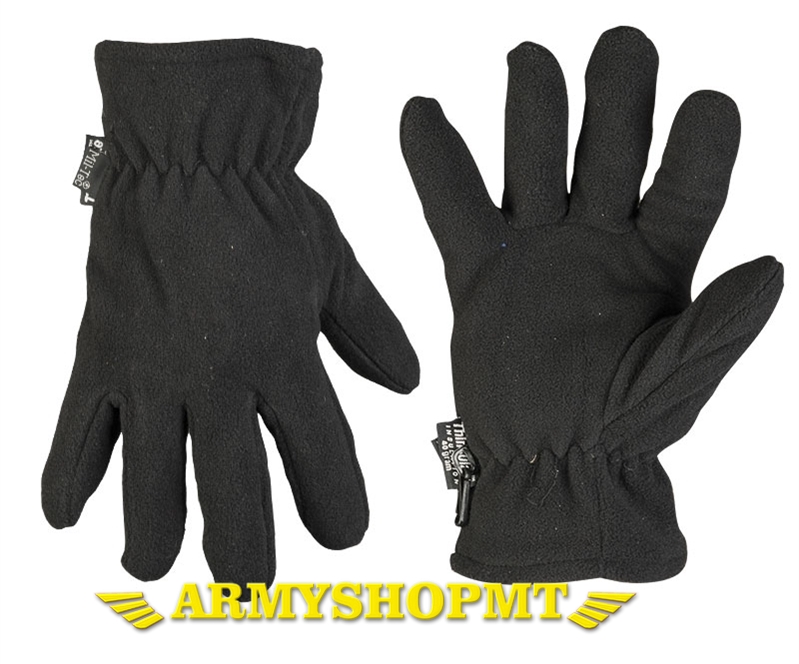Rukavice MIL-TEC THINSULATE™ fleece-čierne