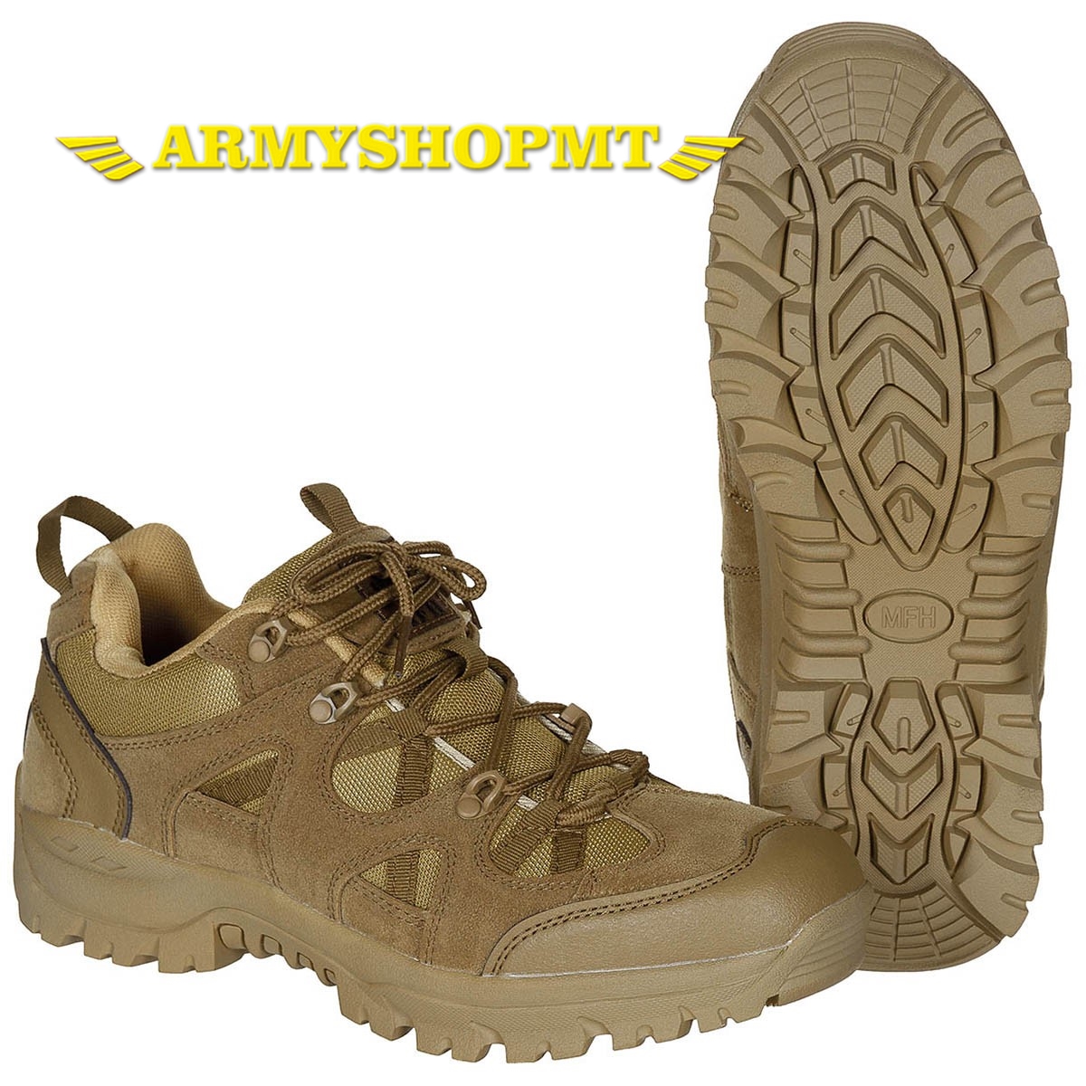Topánky MFH TACTICAL LOW-coyote tan
