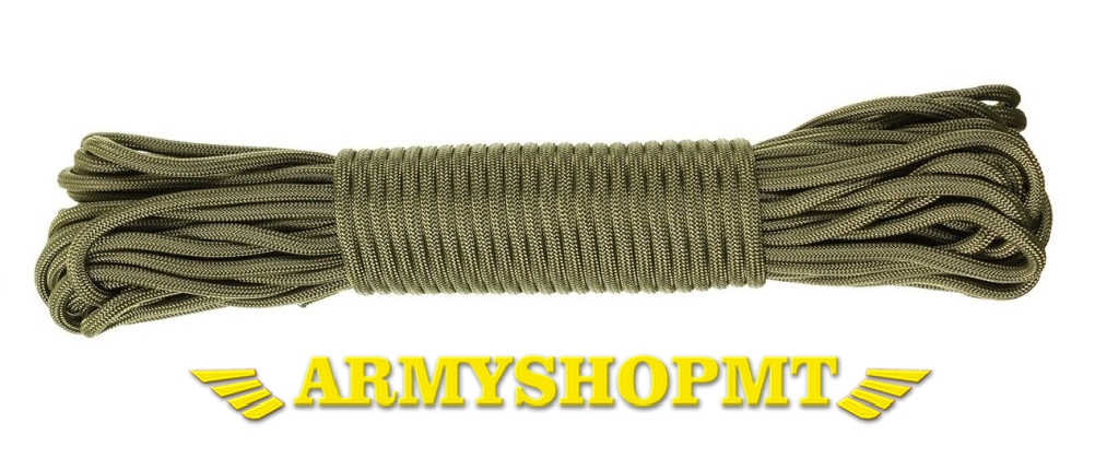 Paracordová šnúra MFH-olivová 5 mm x 15 m