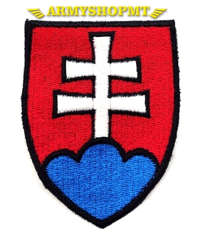 Nášivka SLOVENSKÝ ZNAK suchý zips 5,5 x 7,5 cm