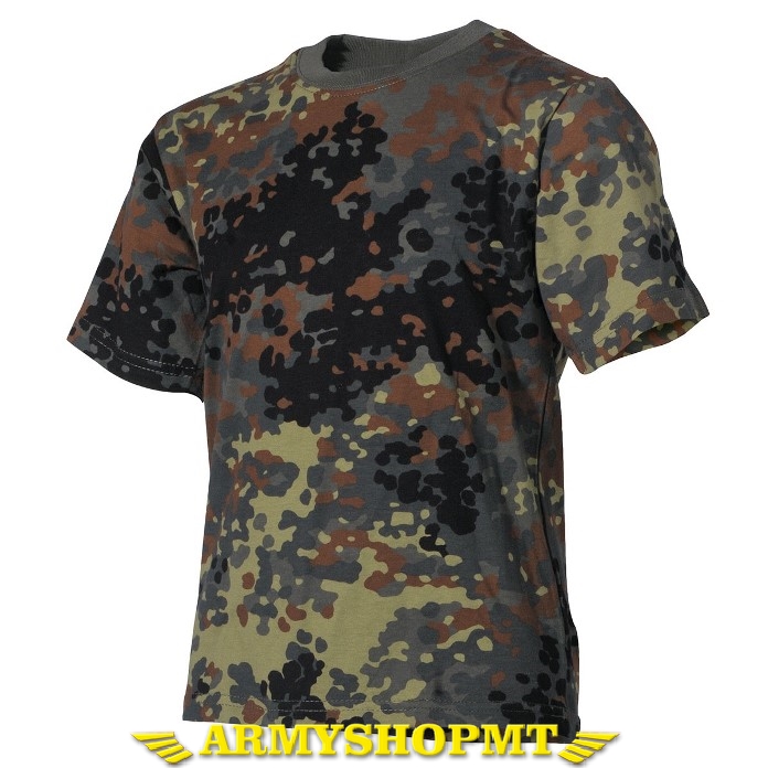 Tričko MFH detské-flecktarn