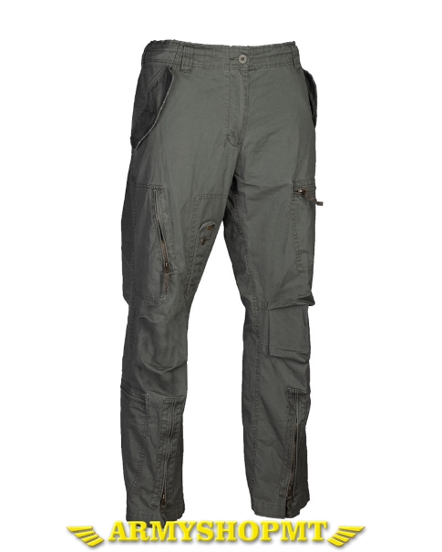 Nohavice MIL-TEC PILOT STRAIGHT CUT-olivové