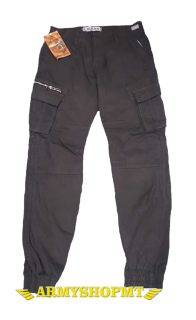 Nohavice LOSHAN zateplené s gumou-čierne