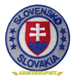 Nažehľovačka SLOVENSKO/SLOVAKIA-sivý kruh