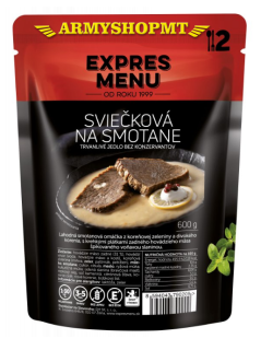 Hotové jedlo EXPRES MENU-Sviečková na smotane 