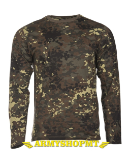 Tričko MIL-TEC pánske s dlhým rukávom-flecktarn