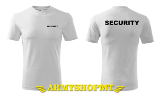 Tričko pánske biele-Security