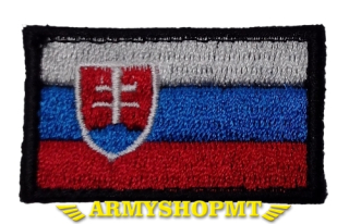 Nášivka SLOVENSKO vlajka 4,5 x 2,5 cm