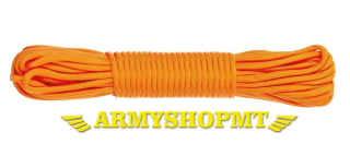 Paracordová šnúra MFH-oranžová 5 mm x 15,24 m
