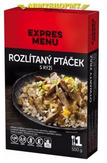 Hotové jedlo EXPRES MENU-Rozlietaný vtáčik s ryžou